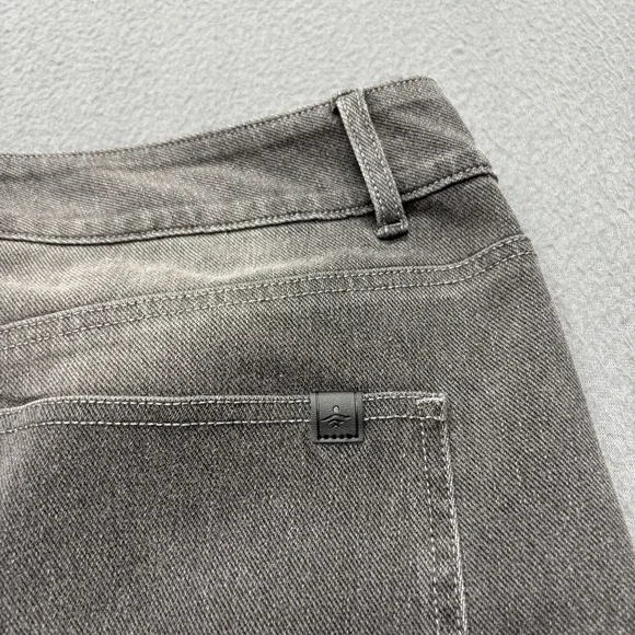 Halara Flex Denim Womens Size XL Gray Wide Leg Baggy Pull On Pants Jeans NWT - Picture 4 of 9